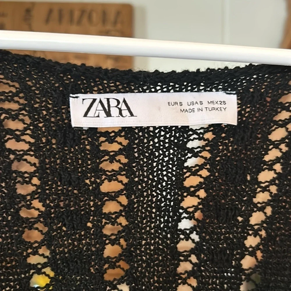 ZARA Black Dress Size Small - Picture 4 of 7